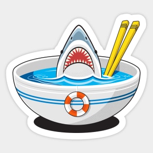 Jaws ramen Sticker